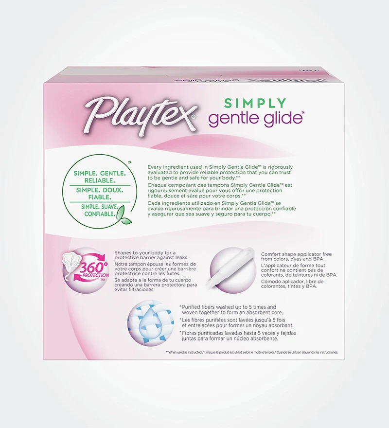 Playtex® Simply Gentle Glide™ Tampons, Regular Absorbency