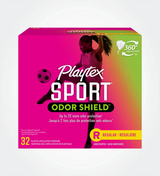 Tampons SportMD OdorShieldMD de PlaytexMD, absorptivité régulière