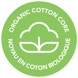 Noyau et cordonnet faits à 100&nbsp;% de coton biologique