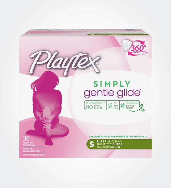 Tampons Simply Gentle GlideMC de PlaytexMD, absorptivité super